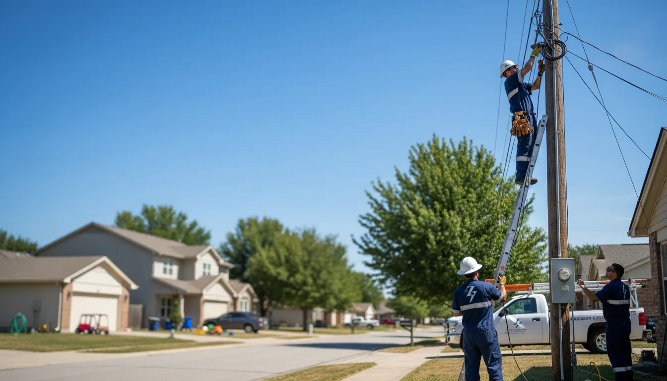 Residential electrician providing installation services in Colfax, NC